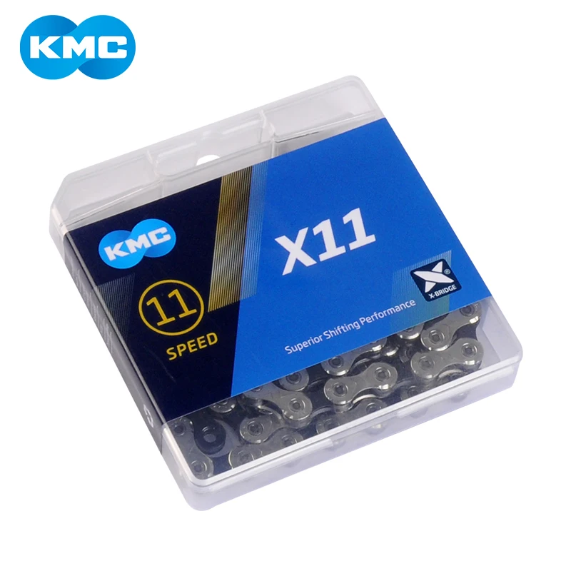 KMC X11 велосипедная цепь 118л 11 цепь для скоростного велосипеда с оригинальной коробкой и волшебной кнопкой для горных/велосипедных частей