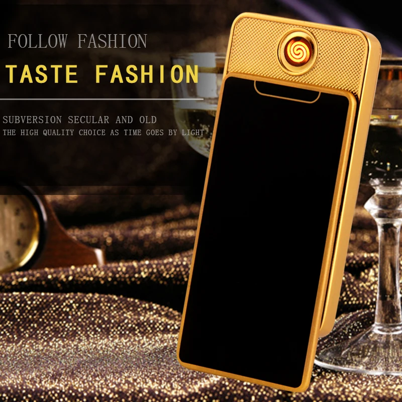 SO3-pingguoX creative new kinds with safety lock together usb windproof cigarette lighter | Дом и сад