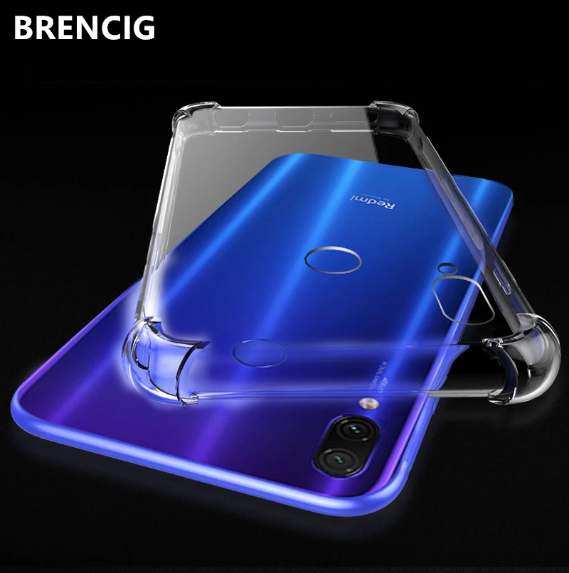 BRENCIG Роскошные противоударный Силиконовые телефон Обложка для Xiaomi 8 9 SE 6 Mix2 Redmi note 7