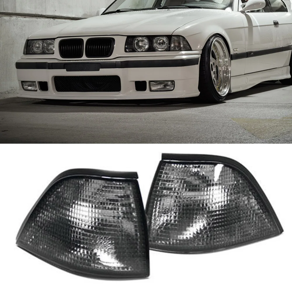 Для 1992 1998 BMW E36 3 SERIES 2DR COUPE/CONVERTIBLE EURO угловые огни дыма без лампы|Фара для авто в