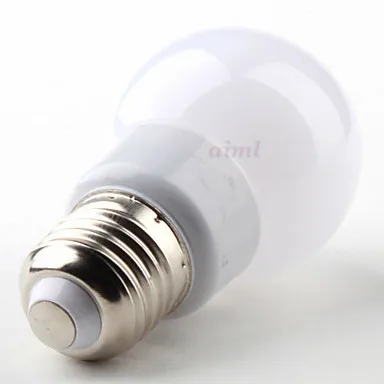 

5 шт., светодиодный светильник E26/E27, 3 Вт, 12 SMD 5050, 100 лм, теплый белый, круглые лампы переменного тока 220-240 в, бесплатная доставка
