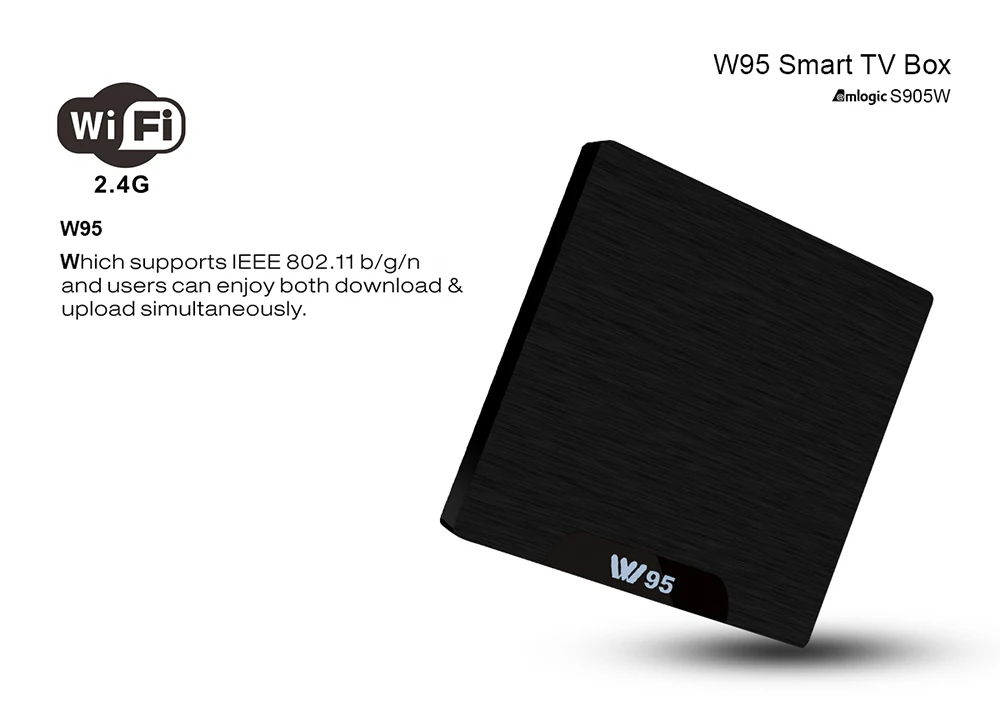 Beelink W95 4K ТВ-приставка Amlogic S905W Android 7,1 2 Гб ОЗУ 16 Гб ПЗУ смарт-приставка 2,4G Wifi HDMI 2,0 медиаплеер