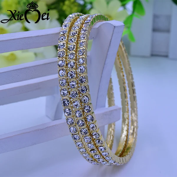 hot sale Fashion 68mm 3pieces=1set High Quality Bracelet for Women Multicolor artificial diamonds bangles Christmas Gift | Украшения и