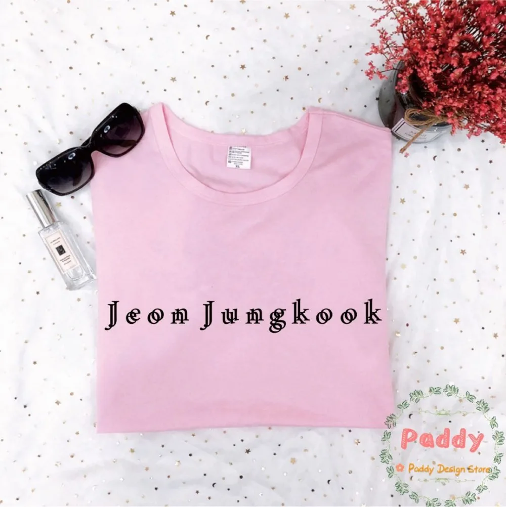 Футболка OKOUFEN KPOP в Корейском стиле футболка Jungkook Модный женский топ унисекс с