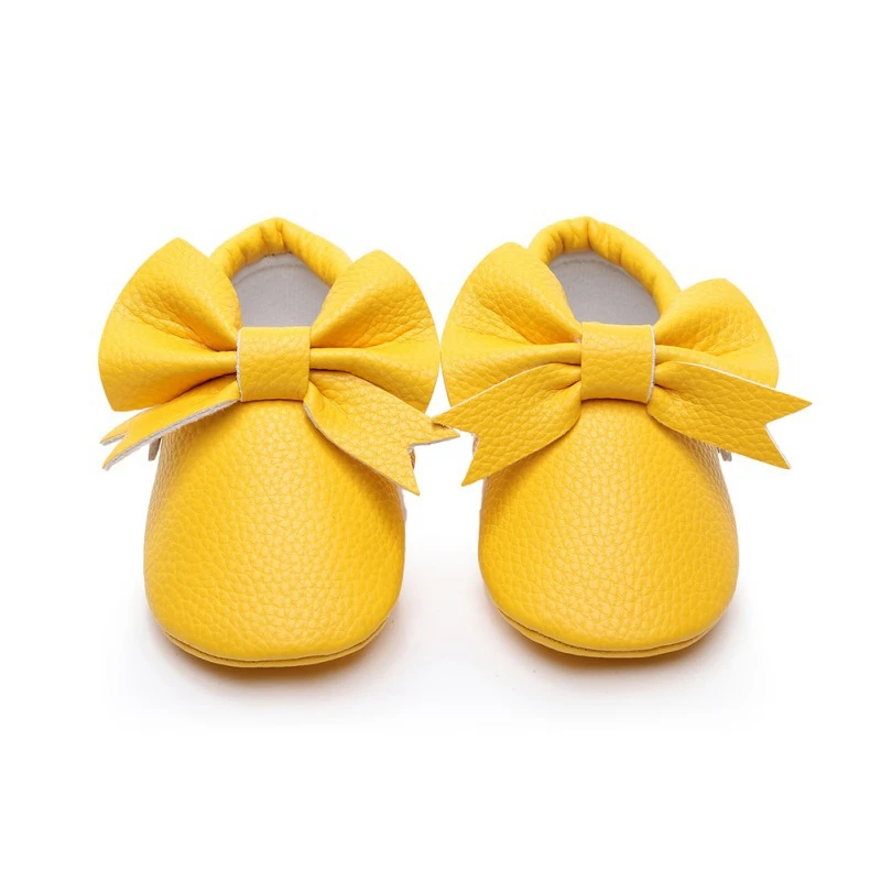 

Princess Baby Girl Shoes Cute Solid Color Baby Anti-slip On Shoes 0-2T Toddler Spring Autumn First Walkers