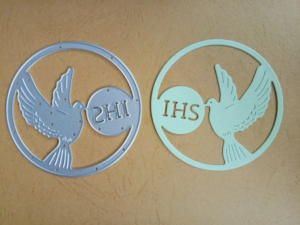 Peace dove HIS in Circle металлические режущие штампы трафарет для поделок Скрапбукинг