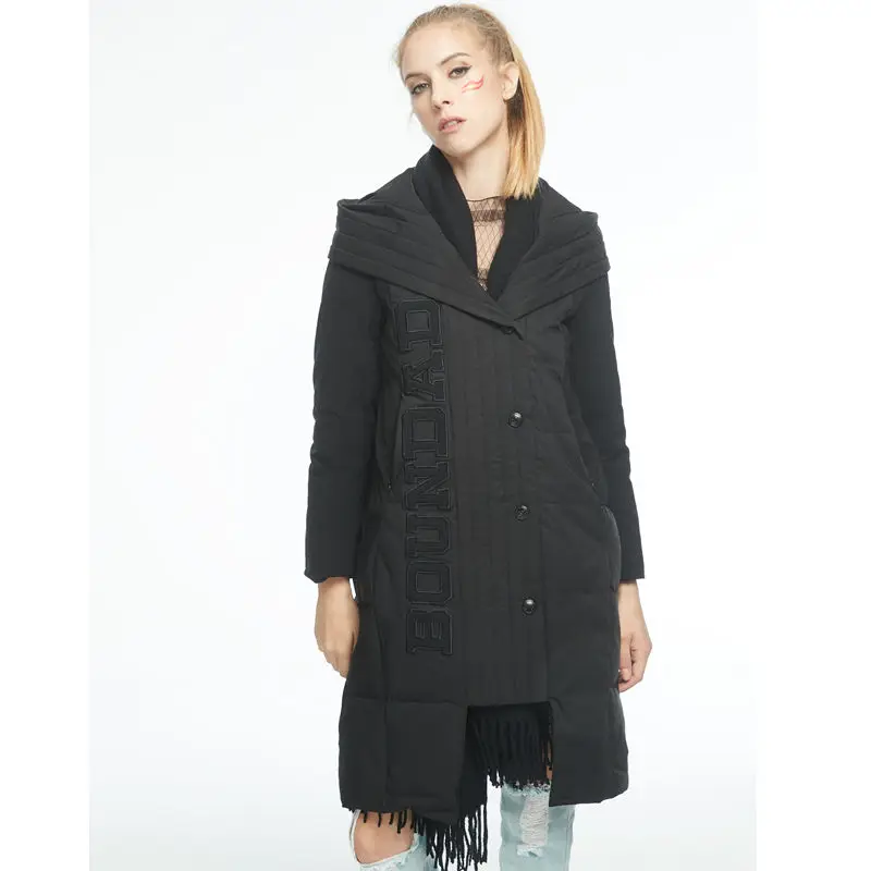 MissFoFo новинка 2017 зимний пуховик брендовая модная женская куртка белая утка Dwon с