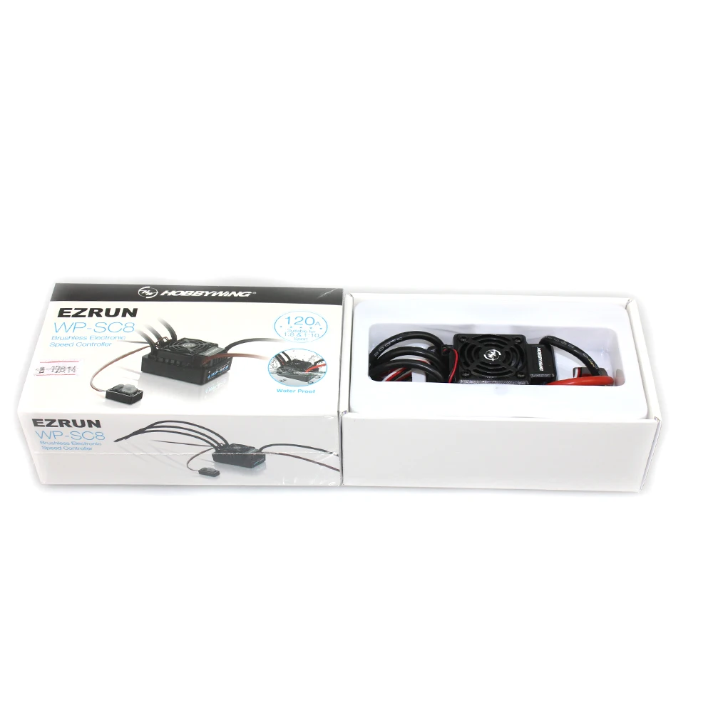 Hobbywing EZRUN WP SC8 120A Водонепроницаемый регулятор скорости бесщеточный ESC для радиоуправляемого автомобиля гусеничный грузовик XT60 штекер T