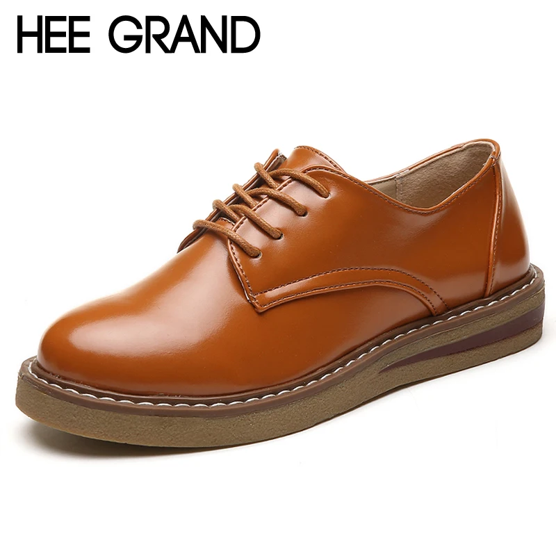 HEE GRAND/Женская обувь из искусственной лакированной кожи весенняя на плоской
