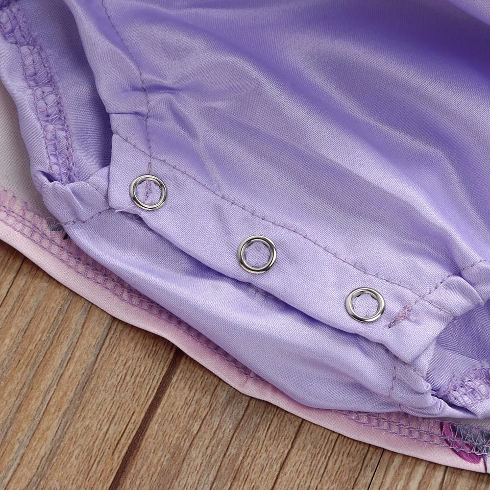 Одежда для девочек детский кружевной комбинезон с рюшами без рукавов маленьких