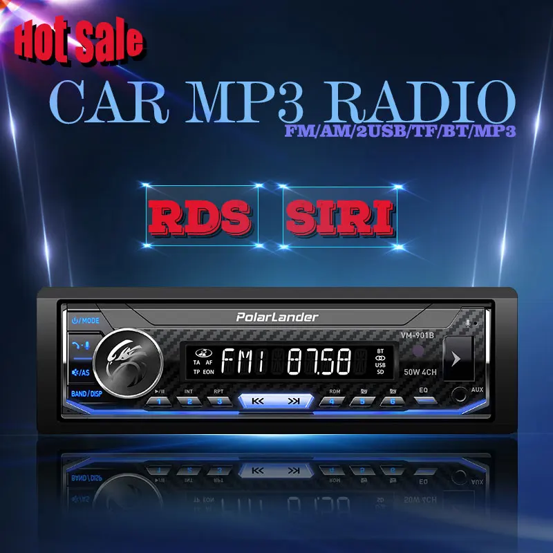 Siri Assistant bluetooth 1 din AM/FM/RDS радио Автомобильный мультимедийный плеер авторадио радио Поддержка Android 7,0 или выше