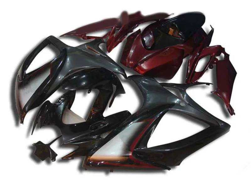 Мотоцикл обтекатель комплект для SUZUKI GSXR600 750 K6 06 07 GSXR 600 GSXR750 2006 2007 ABS plaastic красный
