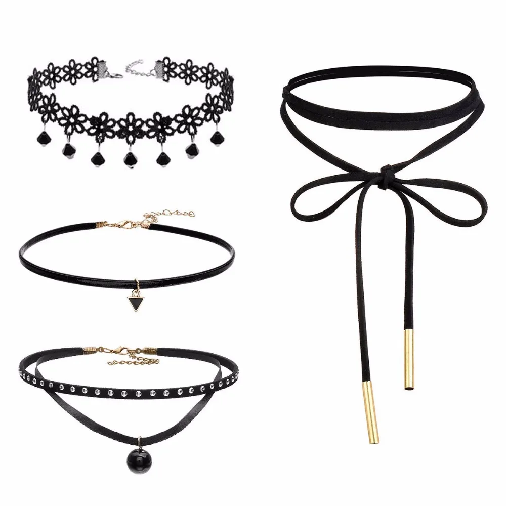 Новое поступление модный стиль хит продаж женские чокеры Черный Бархатный чокер