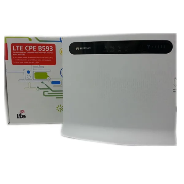 Разблокированный huawei B593 B593s-22 150 Мбит/с 4G LTE CPE Wifi беспроводной маршрутизатор RJ45 LAN портовый телефон порты плюс антенна pk E5186 B315