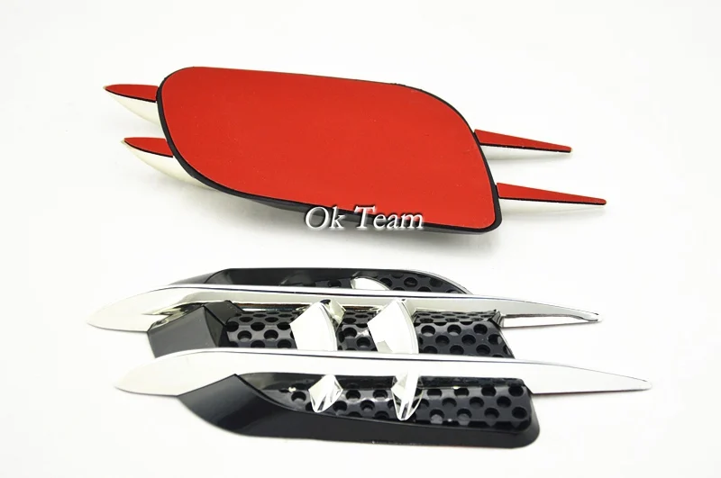 2 шт. автомобильные декоративные боковые вентиляционные Крылья 3D наклейки