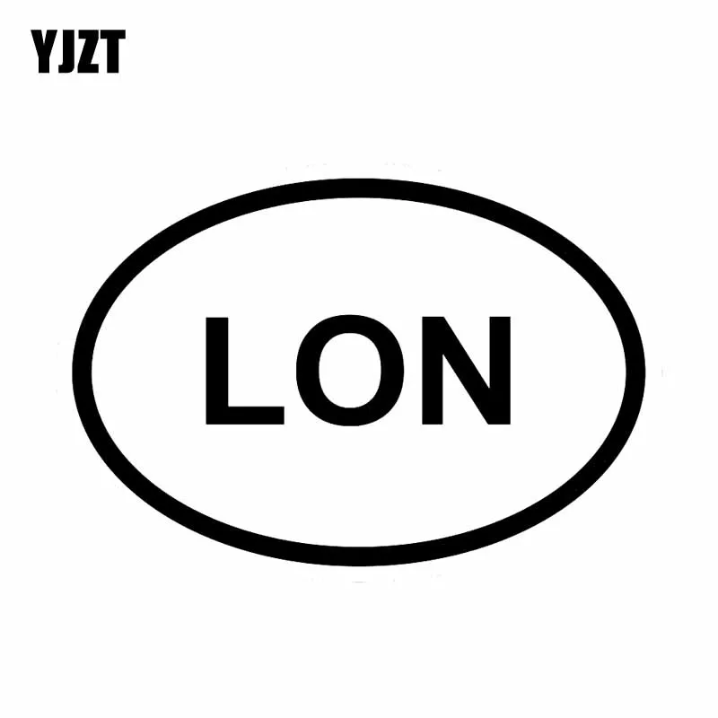 YJZT 13 1 см * 8 LON Лондон город страна код овальные автомобильные наклейки виниловые