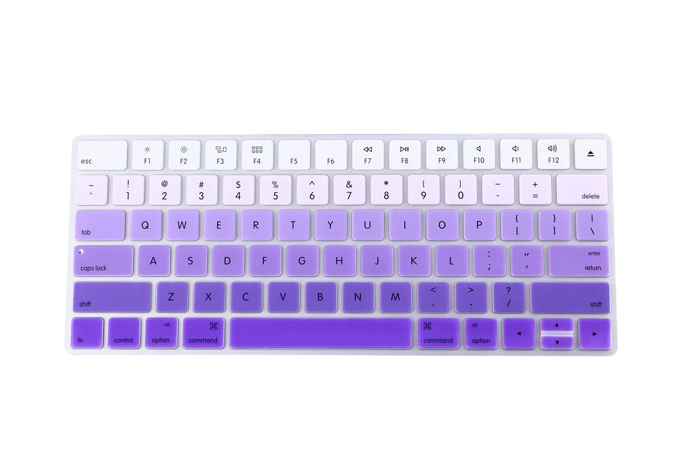 fadepurple Защитный чехол для клавиатуры, клавиатура с английской раскладкой, Беспроводная Bluetooth для Apple, новая волшебная клавиатура, 2 выпуска - Цвет: fadepurple