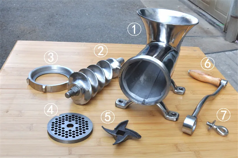 22 # Heavy Duty с ручным управлением Мясорубка говядина приспособление для