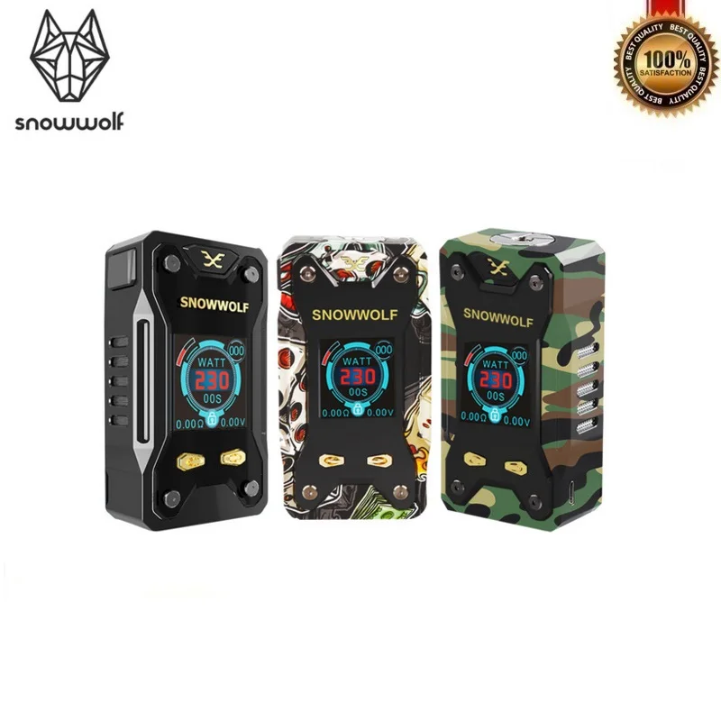 Оригинальный Snowwolf XFeng 230 Вт TC коробка мод питание от двух 18650 батарей Fit 510 нить