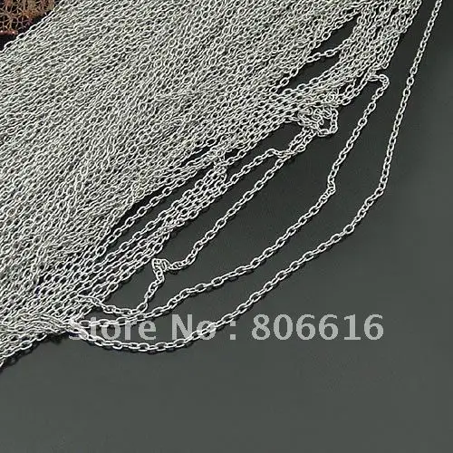 

20M/lot 1.6MM Nickel Metal Extended Chains Jewelry O Shape Chain Necklace/Earring Components