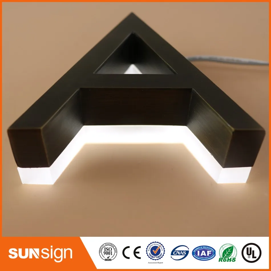 Пользовательский 3D акриловый Внешний рекламный открытый знак | Электронные