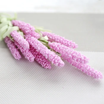 light pink Zinmol 12 голов/Букет искусственных лавандовых шелковых цветов, букет для украшения дома и сада, имитация цветов, Свадебный декор, 6 цветов - Цвет: light pink
