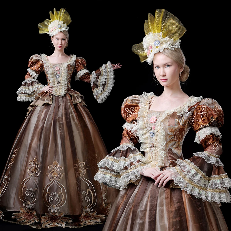 18th века Rococo Готический Мария Антуанетта викторианской вечерние платье период