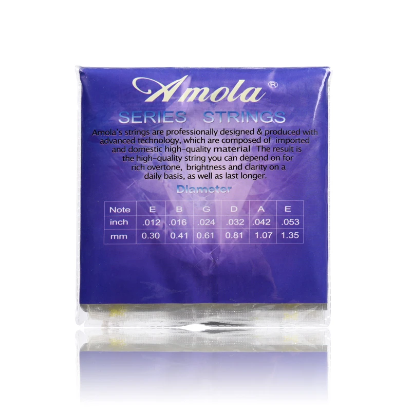 Акустические гитарные струны Amola Wound 011 050 012 053 010 047 комплектующие для бас гитары