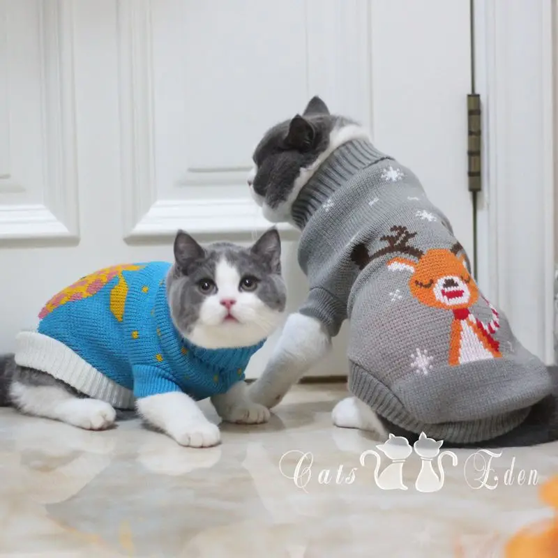[MPK] SWA Cat свитер, свитер для кошек и маленьких собак, одежда для кошек, 12 цветов на выбор+ 6 размеров для каждого цвета