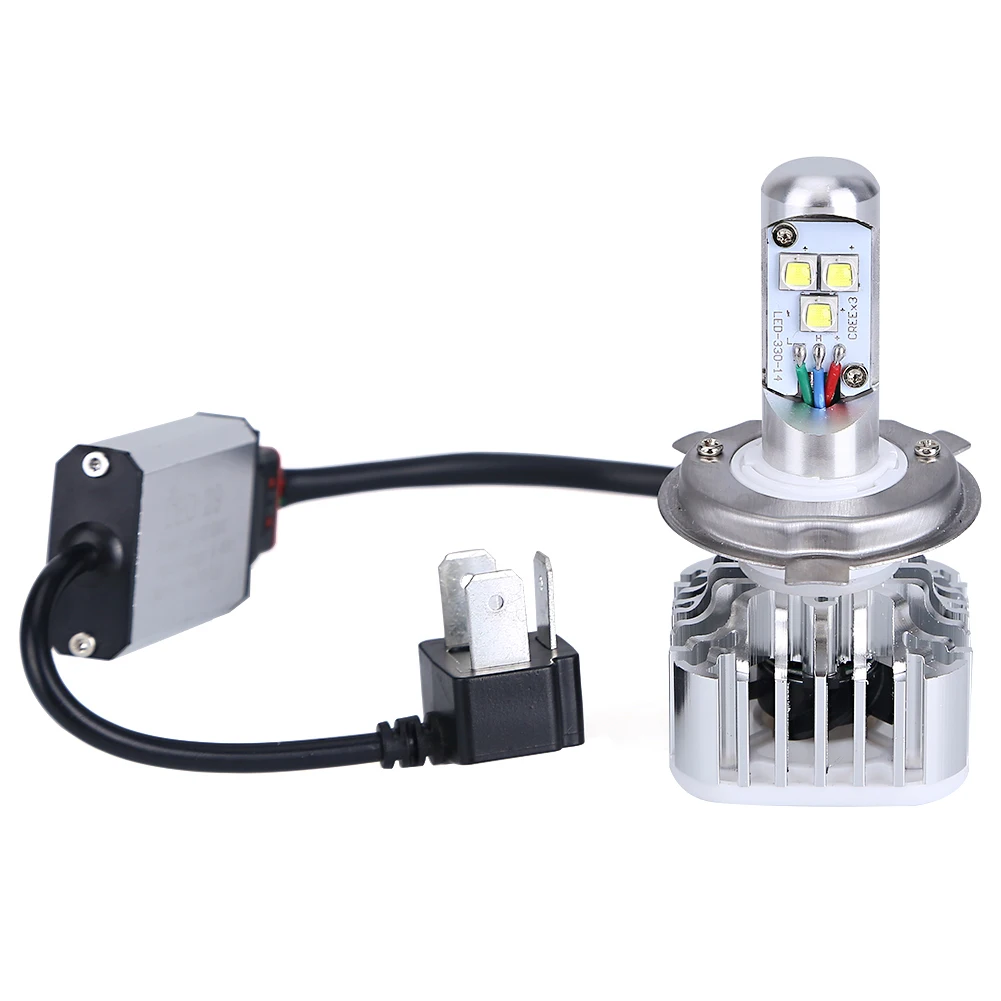 Лампа светодиодная для мотоцикла 12 В H4 h4 p43t 30 Вт|h4 p43t|12v h4h4 led motorcycle headlight |