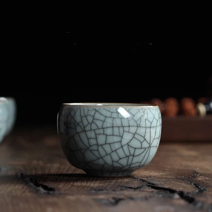 E 1 шт. Стаканчик из Celadon Longquan crespitate китайский фарфор эскимо кунг-фу китайский чай игра - Цвет: E