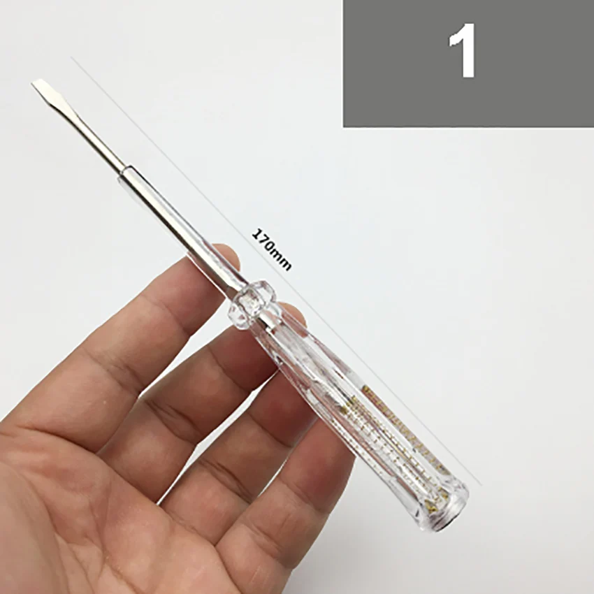 01 Двойной-use шлицевая отвертка тест карандаш прочный тест карандаш Электрический тест тестер многофункциональный электрик Тест Ручка инструмент 5 Тип - Цвет: 01