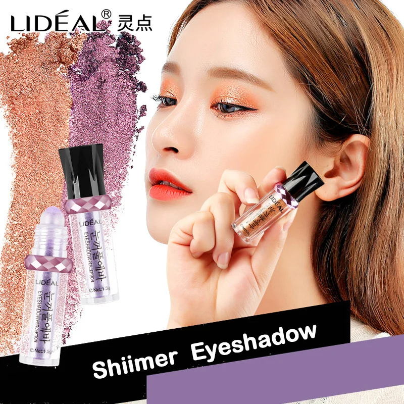 Бренд LIDEAL корейский стиль блеск жемчуг тени для век порошок водонепроницаемый