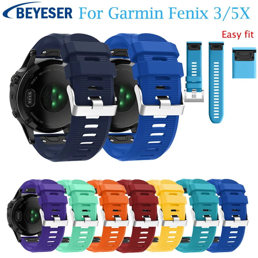 

Wristband wristStrap for Garmin Fenix 5X Plus smartband For Garmin Fenix 3 HR Sport Replacement Quick release Easy Fit watchband