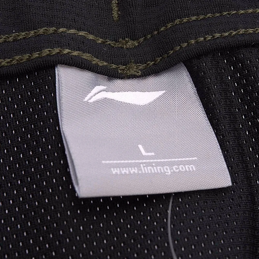 Li Ning Для мужчин тренировочные шорты дышащая Regular Fit 86% полиэстер 14% спандекс Мягкая
