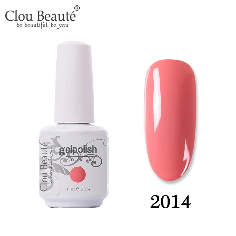 2014 Clou Beaute Новое поступление праймер гель лак УФ гель лак коралловый телесный красный розовый УФ гель лак для ногтей Гибридный маникюрный гель для ногтей лак - Цвет: 2014