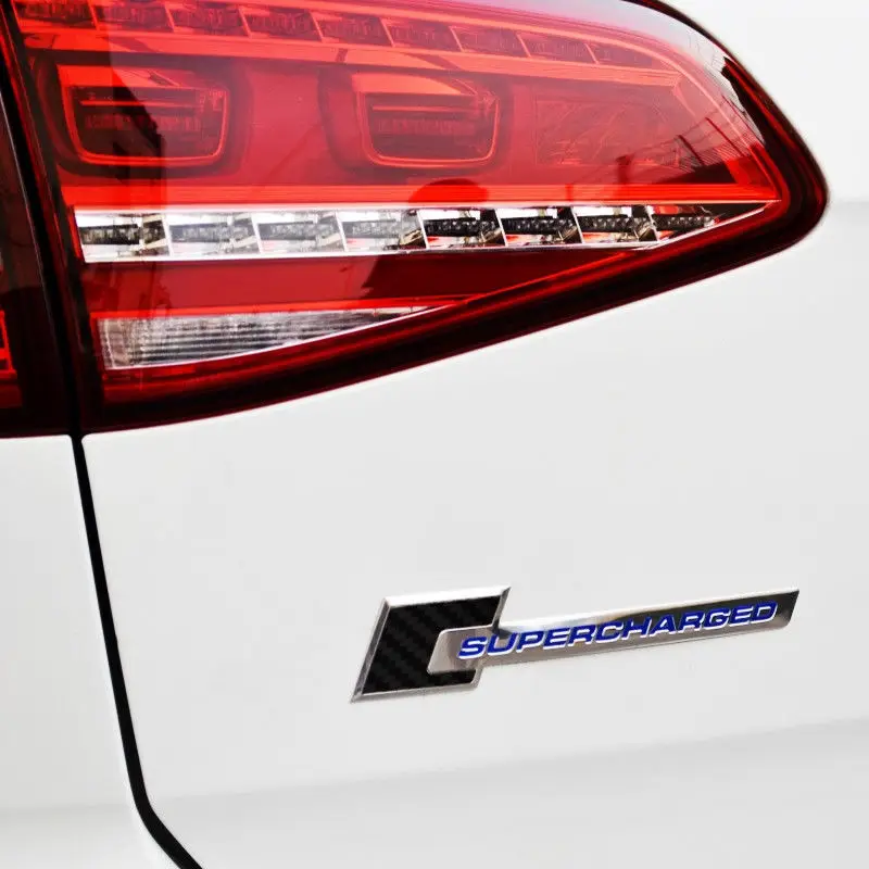 2 шт. синий наддув из углеродного волокна эмблема значок Подходит VW MK6 mk7 Golf 7 6 Tiguan CC