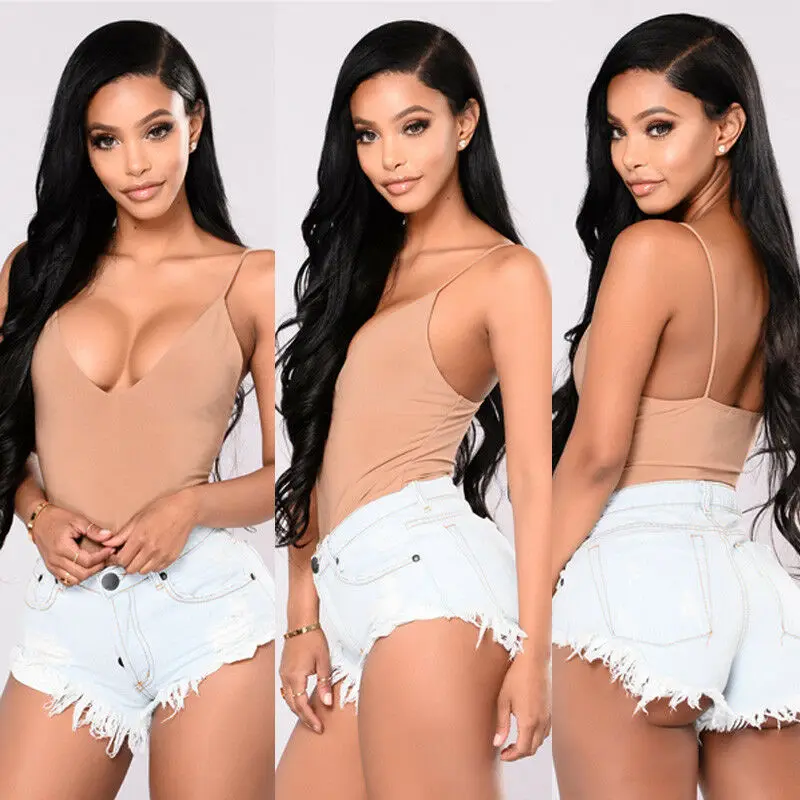 1 шт. сексуальный женский топ без рукавов с низким вырезом Летний жилет