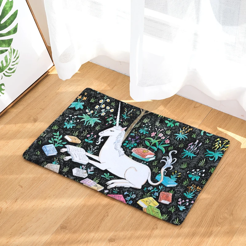 Модные коврики с мультяшным принтом Противоскользящие для ванной кухни домашние