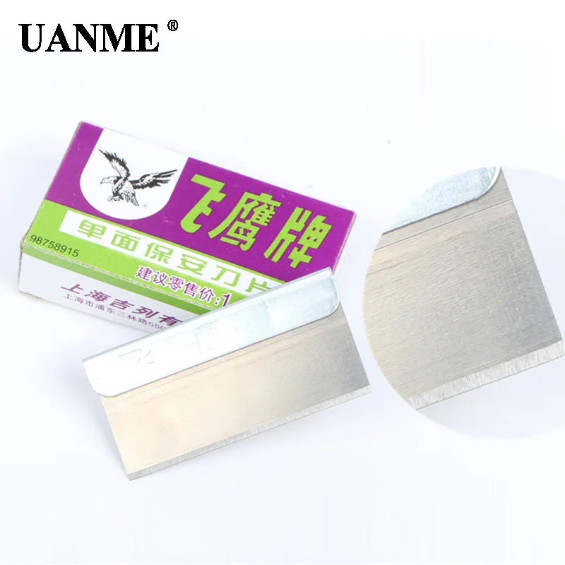 UANME 100 шт./кор. орел БРЕНД бритвенные лезвия для ОСА клей Стикеры удаления чистящий инструмент для ремонта lcd