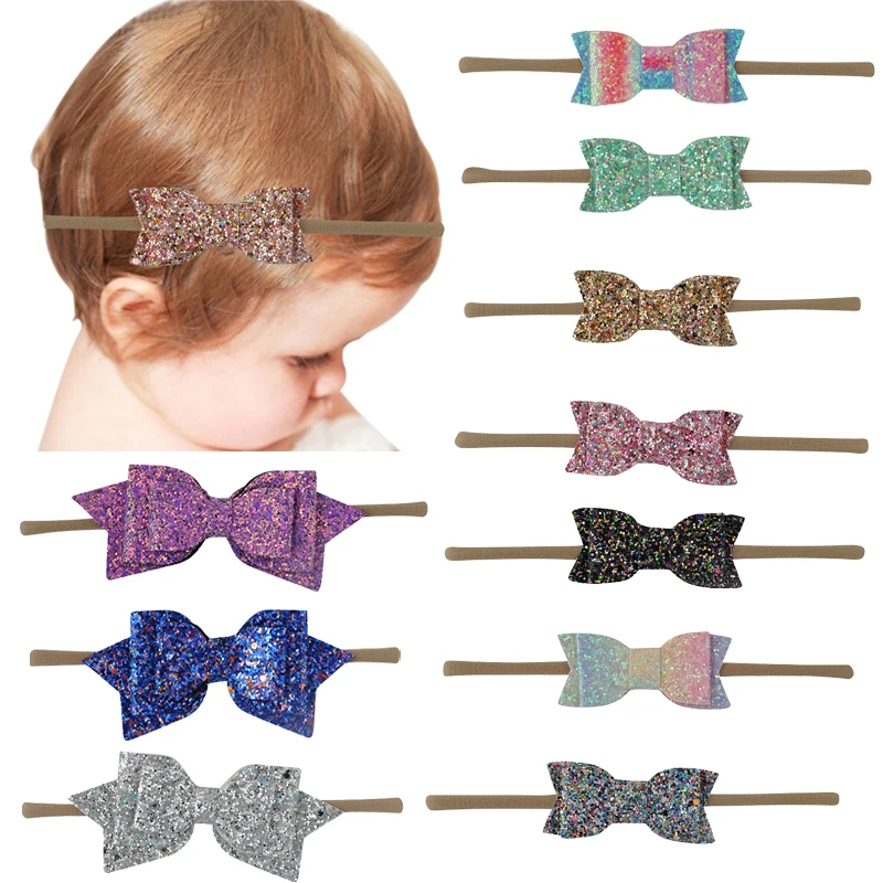 Ободок для волос девочек Ruoshui банты Детские тюрбаны ободок бант малышей