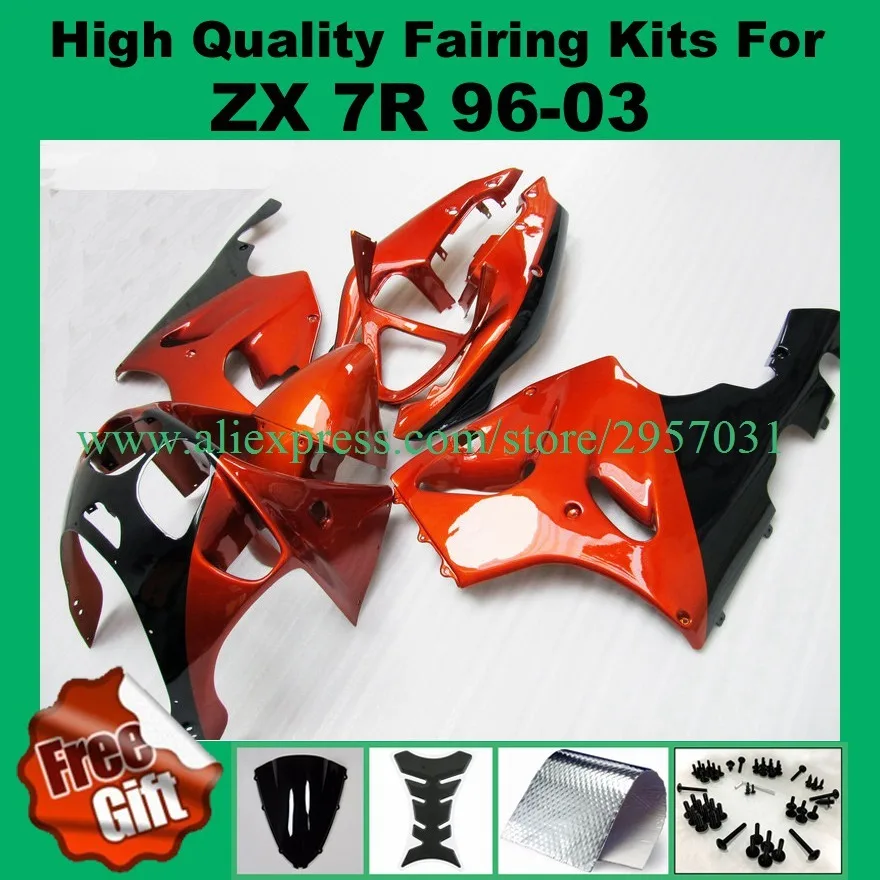 Бесплатные Винты + подарки для Kawasaki Ninja 96 03 ZX7R 97 98 99 00 01 02 ZX 7R 1996 1997 1998 2003 тела все