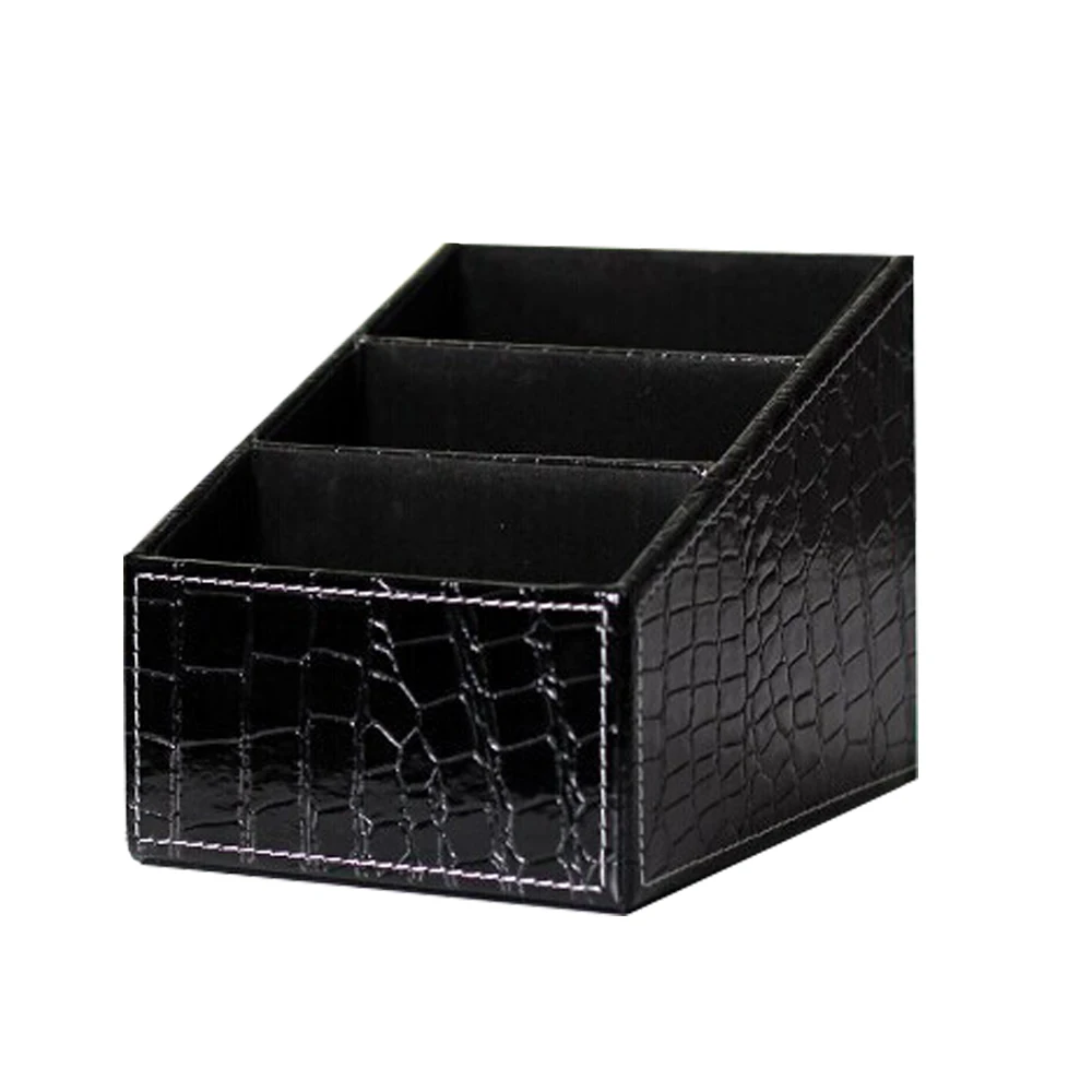 Роскошный Настольный органайзер из искусственной кожи с пультом дистанционного