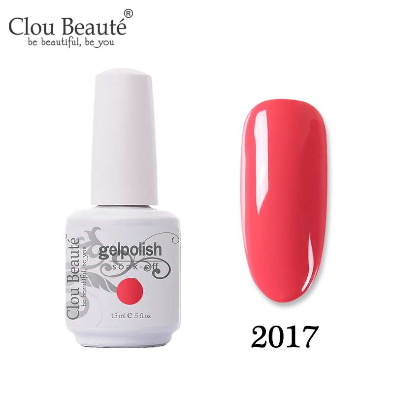 2017 Clou Beaute Новое поступление праймер гель лак УФ гель лак коралловый телесный красный розовый УФ гель лак для ногтей Гибридный маникюрный гель для ногтей лак - Цвет: 2017