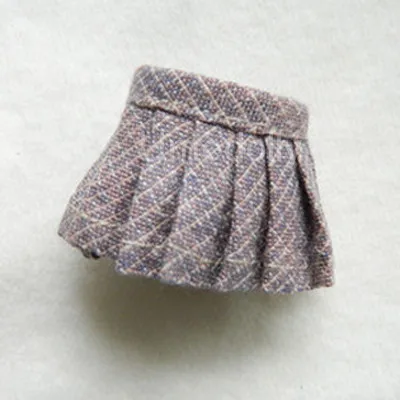 skirt 4 Мода Колледж костюм рубашки кардиган юбка для OB11, 1/12 BJD, Obitsu 11 куклы одежда аксессуары - Цвет: skirt 4