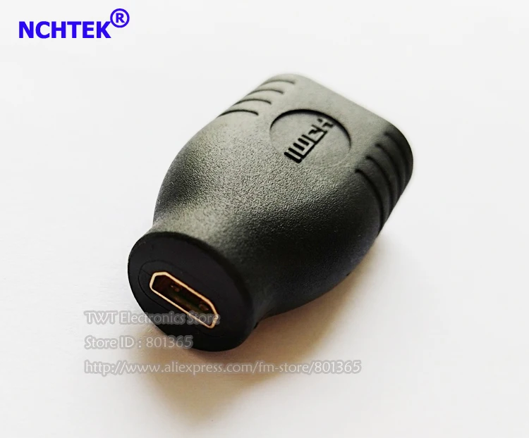 NCHTEK Micro HDMI D Тип Женский к 1 4 A переходник конвертер/Бесплатная доставка/1 шт.|hdmi dvi