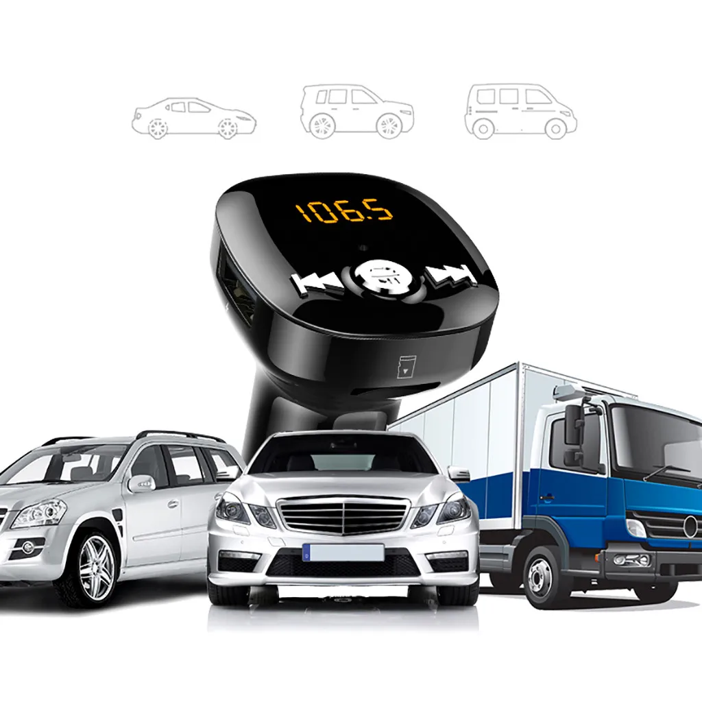 Bluetooth автомобильное USB зарядное устройство fm-передатчик радио адаптер MP3 плеер