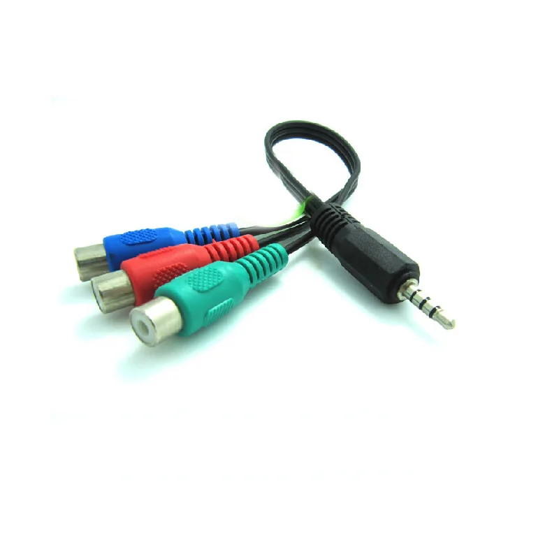 GuSou S Video 7 контактный штекер/3 5 мм разъем на 3RCA RGB компонентный кабель адаптер 7P 20