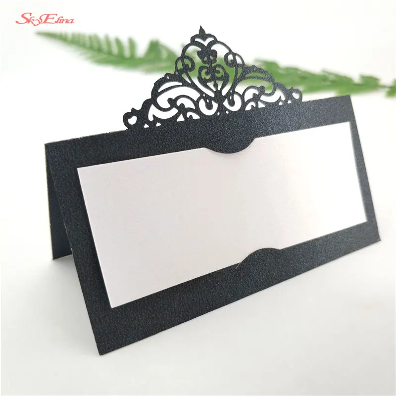 50 шт. место имени Таблица приглашений карты свадебные украшения партии лазерной