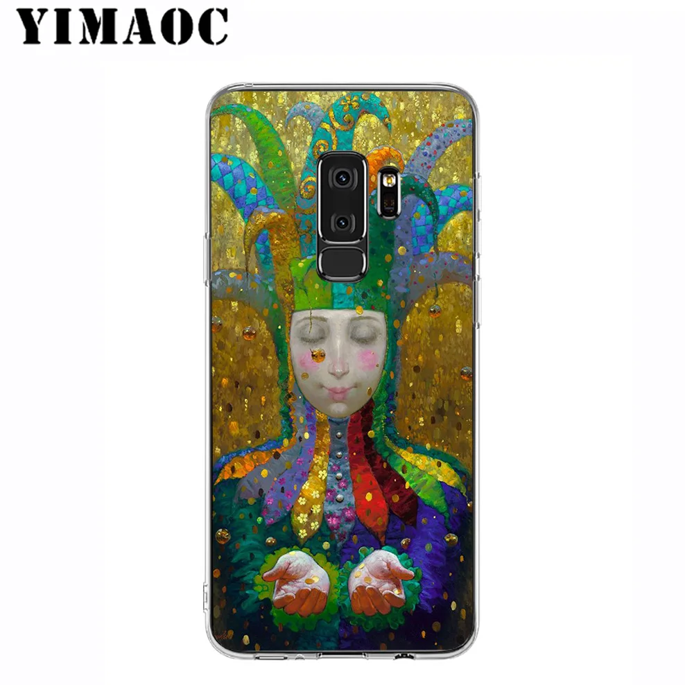 YIMAOC Gustav Klimt Kiss Soft Silicone Case for Samsung Galaxy S10 S10E S9 S8 Plus S7 S6 Edge &amp Note 9 8 Cover |